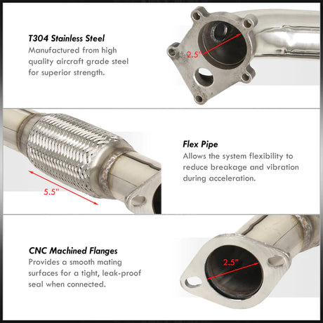 Mazda Miata 1.6L 1989-1993 Turbo Downpipe