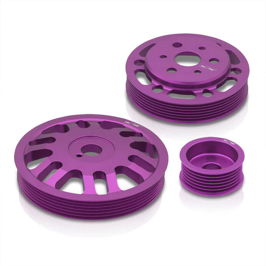 Scion FRS 2013-2016 / Toyota 86 2017-2020 / Subaru BRZ 2013-2020 Underdrive Crank Alternator Water Pump Pulley Purple